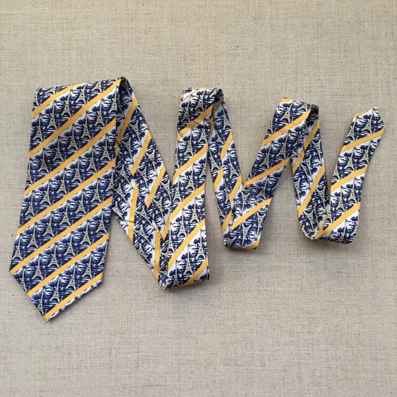 Axe Mod Multicolour Silk Tie - Picture 5 of 5
